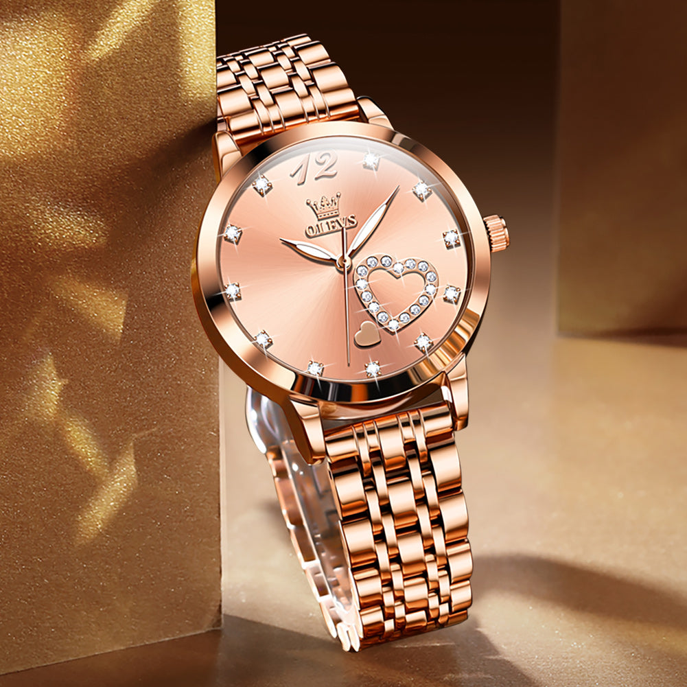 Mr Olevs Breeze women's quartz watch, stainless steel strap — view 22