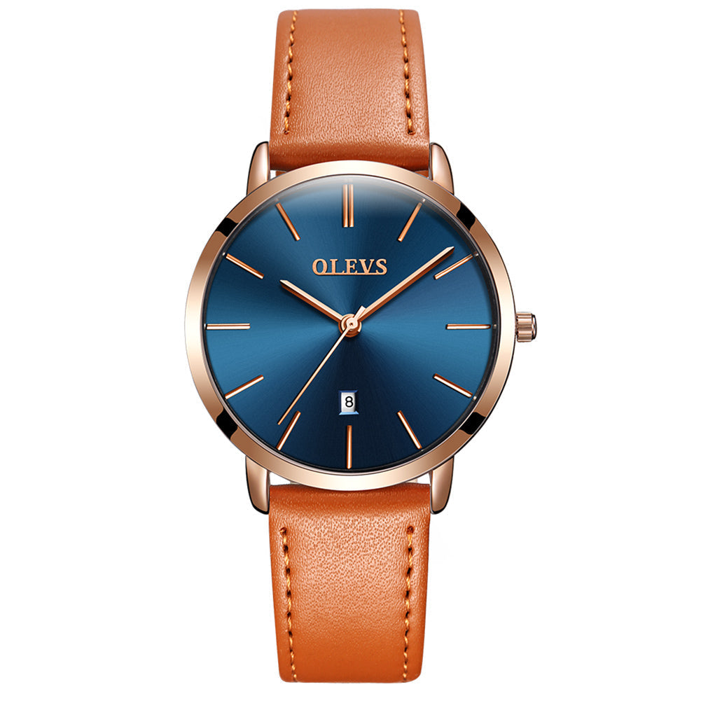 Mr Olevs Celeste women's quartz watch, leather strap — view 15