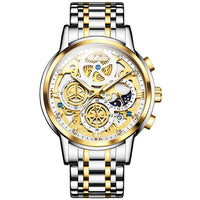 Two Tone Strap - White Dial Gold Trim
