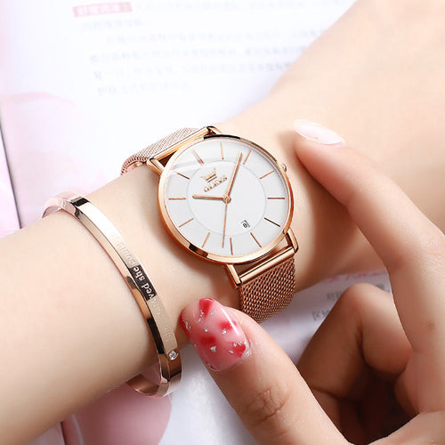 Mr Olevs Ambrosia women's quartz watch, stainless steel strap — view 2