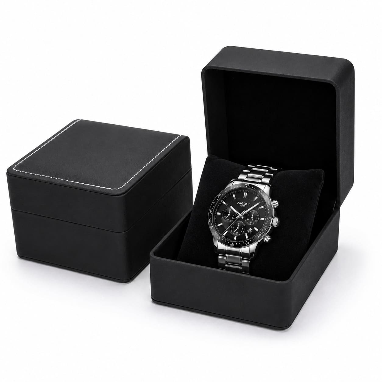 Mr Olevs premium watch box, padded storage case for watches — view 1