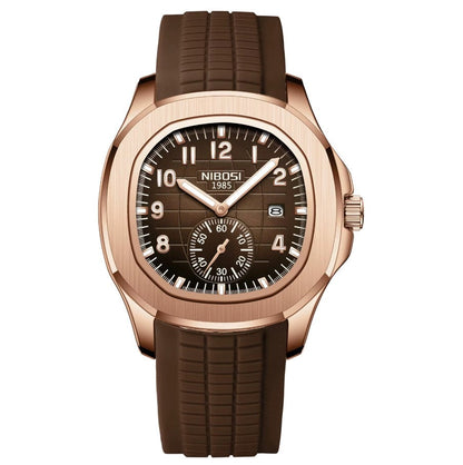Mr Olevs Nemesis men's quartz watch, 42mm case, silicone strap — view 10