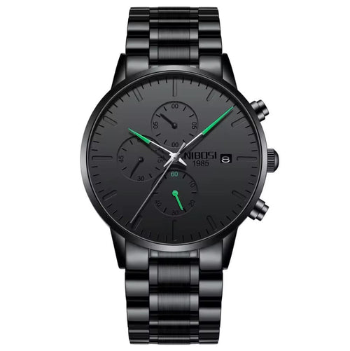 Mr Olevs Prestige men's quartz watch, stainless steel strap — view 1