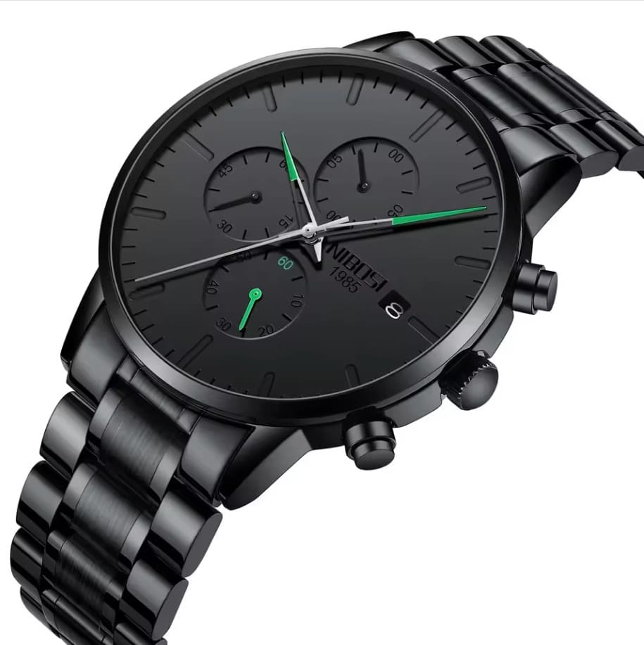 Mr Olevs Prestige men's quartz watch, stainless steel strap — view 2