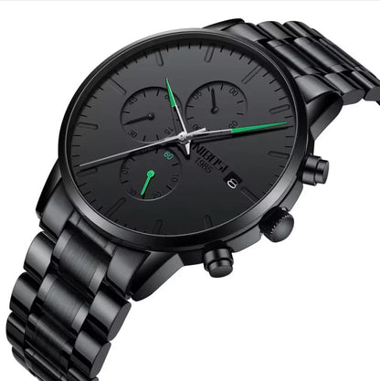 Mr Olevs Prestige men's quartz watch, stainless steel strap — view 2