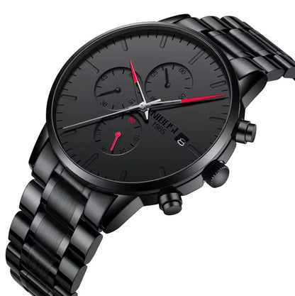 Mr Olevs Prestige men's quartz watch, stainless steel strap — view 8