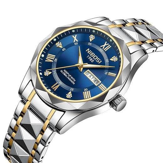 Mr Olevs Arkos men's quartz watch, 40mm case, stainless steel strap — view 12