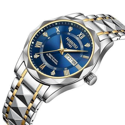 Mr Olevs Arkos men's quartz watch, 40mm case, stainless steel strap — view 12