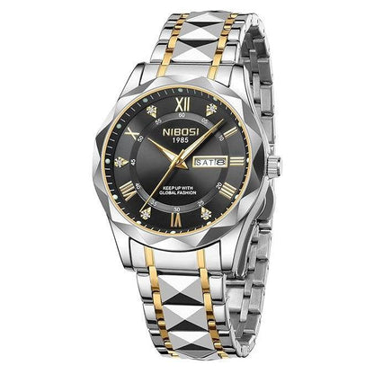 Mr Olevs Arkos men's quartz watch, 40mm case, stainless steel strap — view 3
