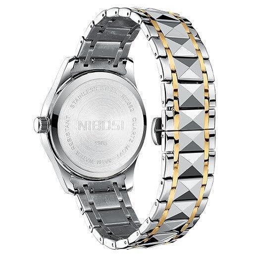 Mr Olevs Arkos men's quartz watch, 40mm case, stainless steel strap — view 6