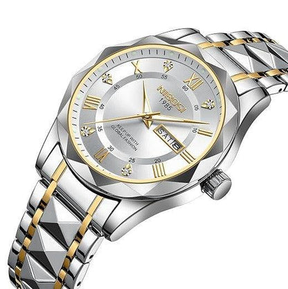 Mr Olevs Arkos men's quartz watch, 40mm case, stainless steel strap — view 8