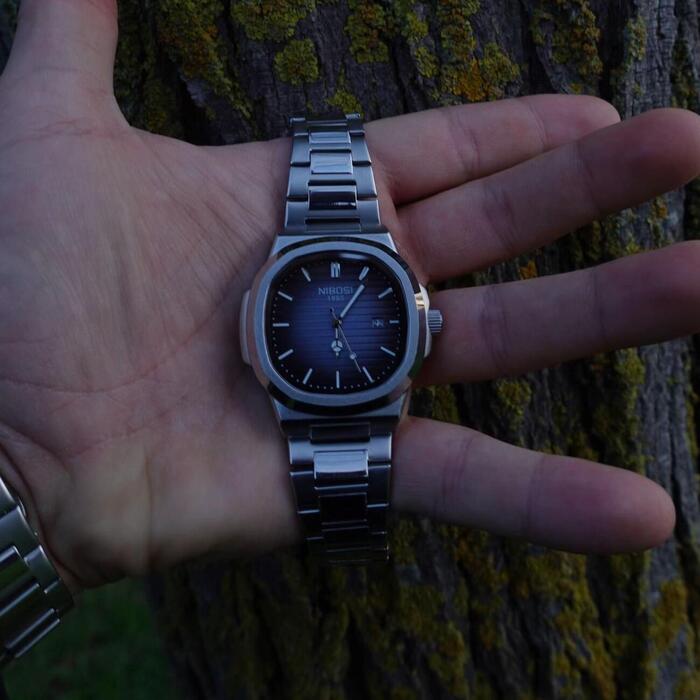 Mr Olevs Astronaut men's quartz watch, 41mm case, stainless steel strap — view 9