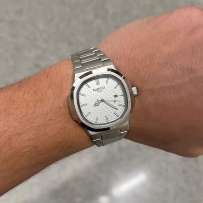 Mr Olevs Astronaut men's quartz watch, 41mm case, stainless steel strap — view 18