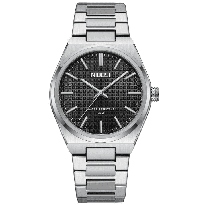 Mr Olevs Maestro men's quartz watch, stainless steel strap — view 1