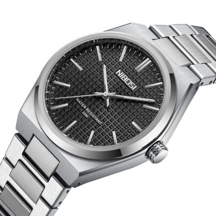 Mr Olevs Maestro men's quartz watch, stainless steel strap — view 2