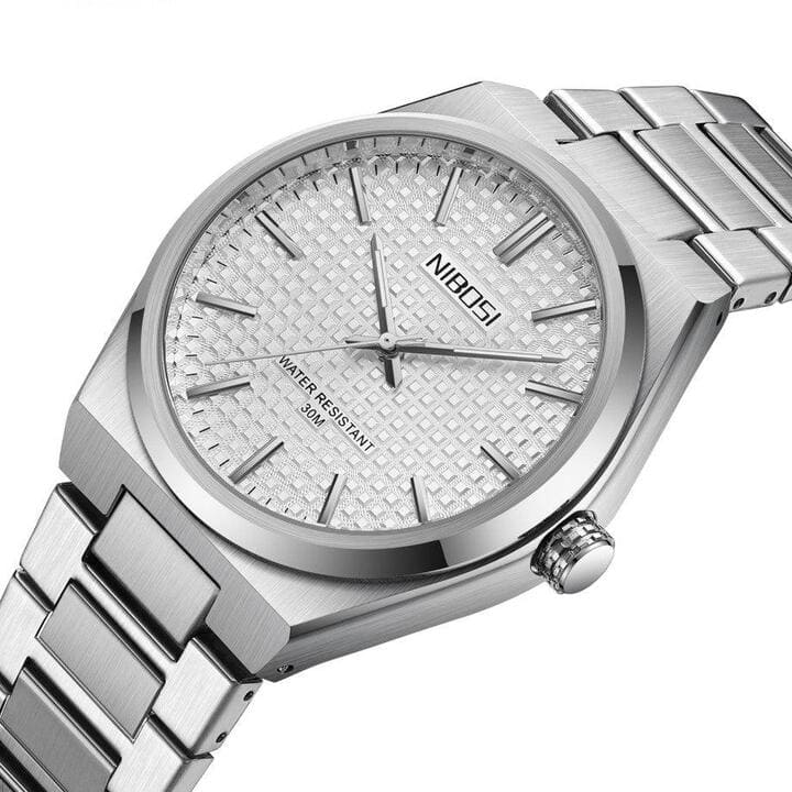 Mr Olevs Maestro men's quartz watch, stainless steel strap — view 8