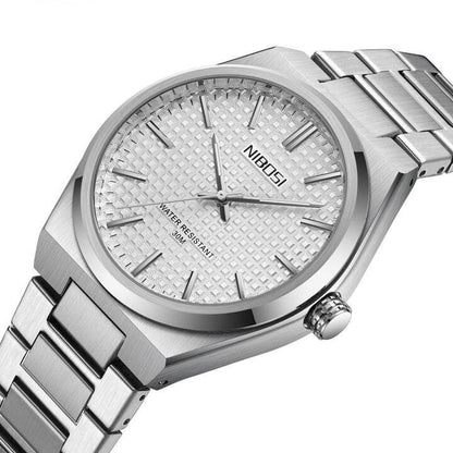 Mr Olevs Maestro men's quartz watch, stainless steel strap — view 8