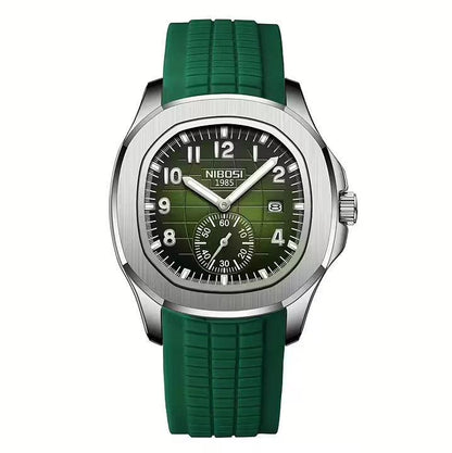 Mr Olevs Nemesis men's quartz watch, 42mm case, silicone strap — view 5