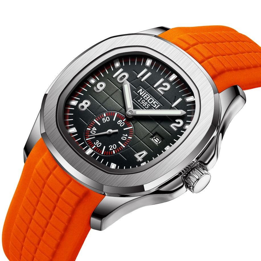 Mr Olevs Nemesis men's quartz watch, 42mm case, silicone strap — view 22