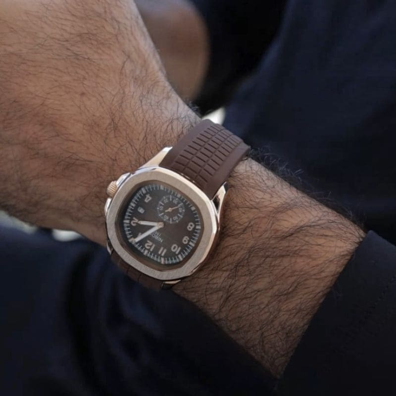 Mr Olevs Nemesis men's quartz watch, 42mm case, silicone strap — view 13