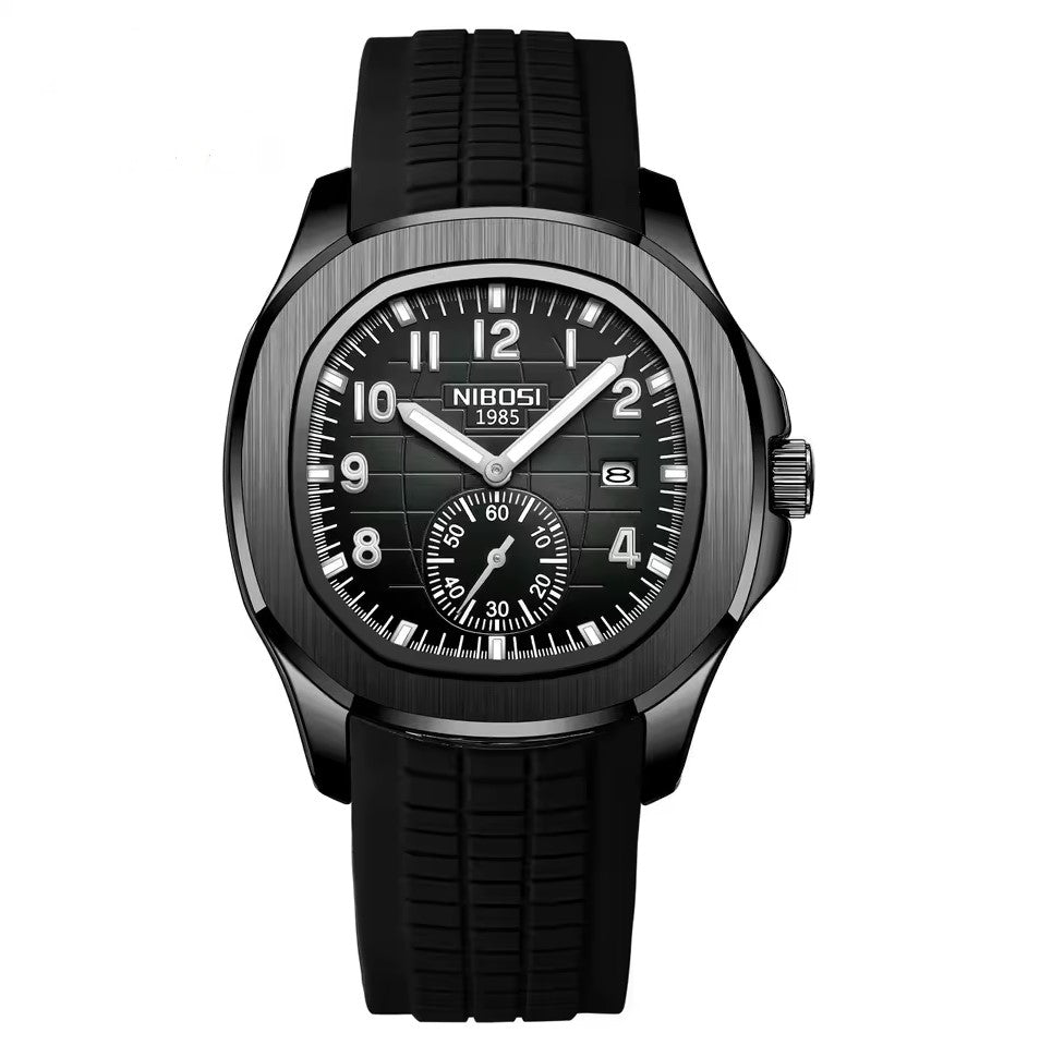 Mr Olevs Nemesis men's quartz watch, 42mm case, silicone strap — view 25