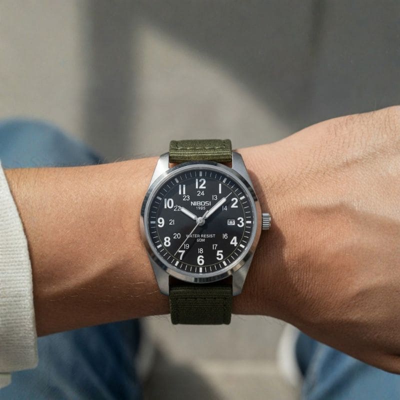 Mr Olevs Military men's quartz watch — view 3