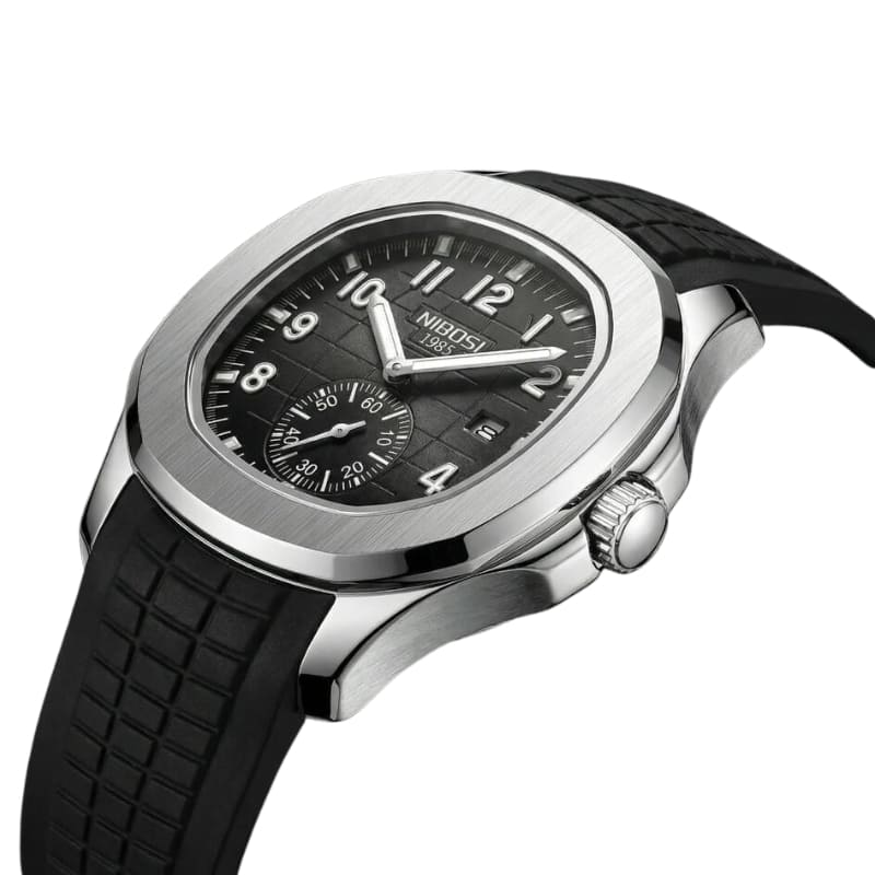 Mr Olevs Nemesis men's quartz watch, 42mm case, silicone strap — view 2