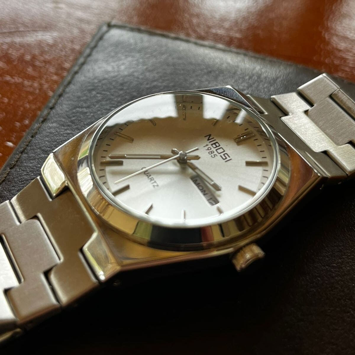 Mr Olevs Ardenne men's quartz watch, 41mm case, stainless steel strap — view 3