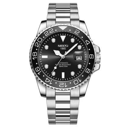 Mr Olevs Majestic men's automatic watch, 41mm case, stainless steel strap — view 1