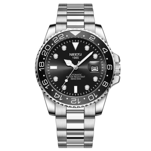 Mr Olevs Majestic men's automatic watch, 41mm case, stainless steel strap — view 1