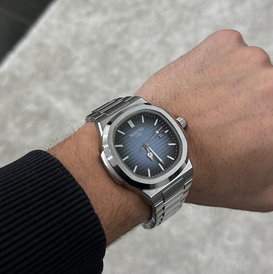 Mr Olevs Astronaut men's quartz watch, 41mm case, stainless steel strap — view 8