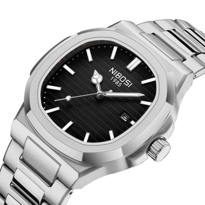 Mr Olevs Astronaut men's quartz watch, 41mm case, stainless steel strap — view 2