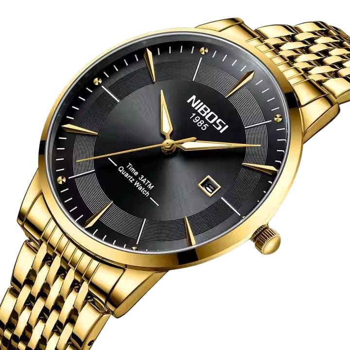 Mr Olevs Luxury men's quartz watch, stainless steel strap — view 6