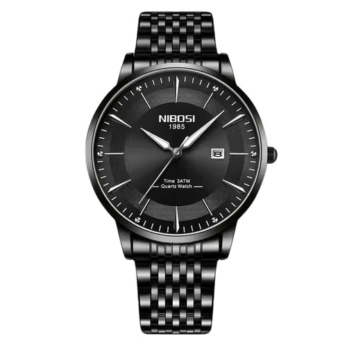 Mr Olevs Luxury men's quartz watch, stainless steel strap — view 1