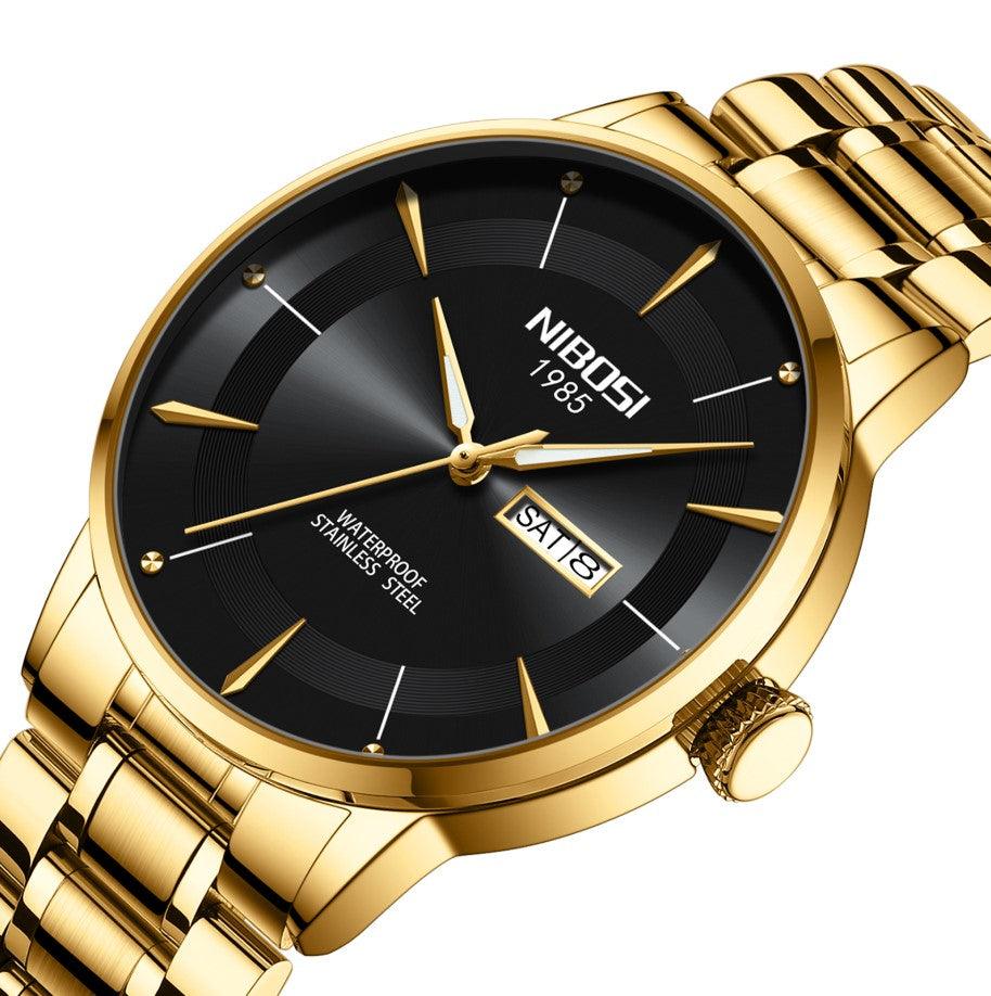 Mr Olevs Signature men's quartz watch, 42mm case, stainless steel strap — view 11