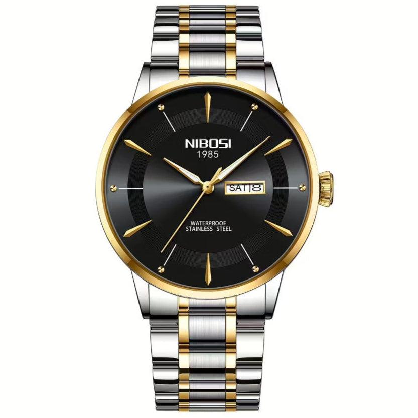 Mr Olevs Signature men's quartz watch, 42mm case, stainless steel strap — view 5