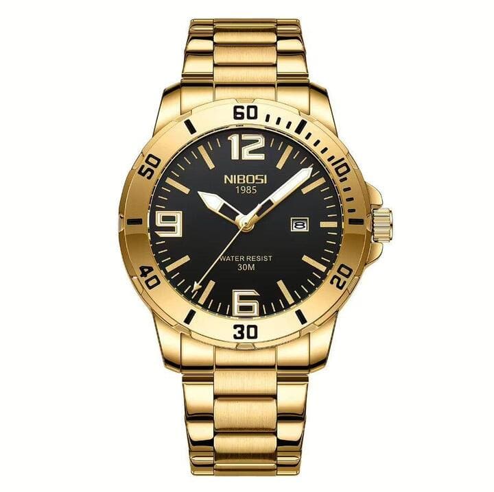 Mr Olevs Vellum men's quartz watch, 44mm case, stainless steel strap — view 11