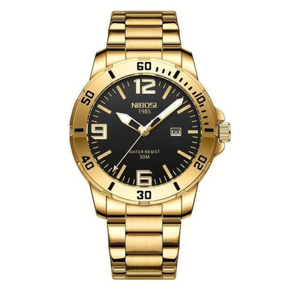 Mr Olevs Vellum men's quartz watch, 44mm case, stainless steel strap — view 11
