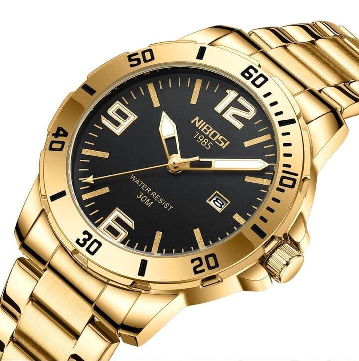 Mr Olevs Vellum men's quartz watch, 44mm case, stainless steel strap — view 12