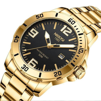 Mr Olevs Vellum men's quartz watch, 44mm case, stainless steel strap — view 12