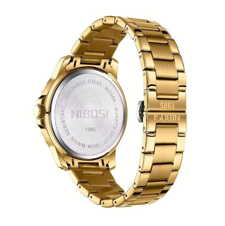 Mr Olevs Vellum men's quartz watch, 44mm case, stainless steel strap — view 16