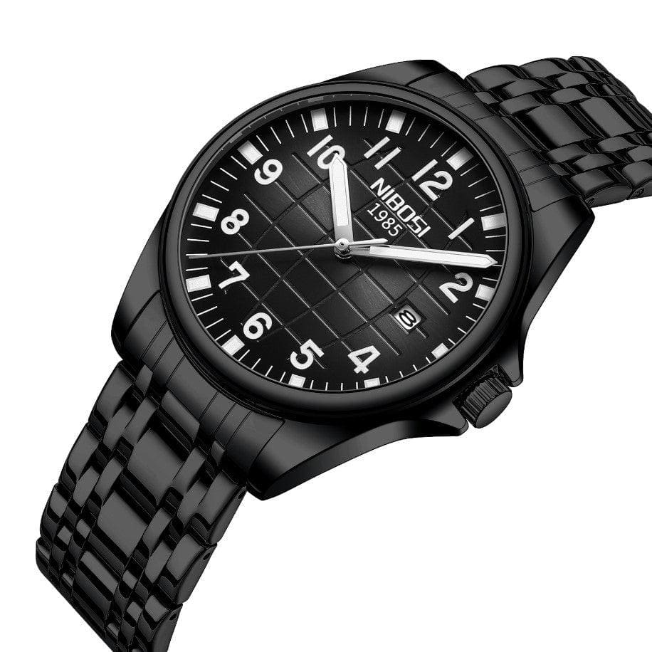 Mr Olevs Horizont men's quartz watch, 41mm case, stainless steel strap — view 10