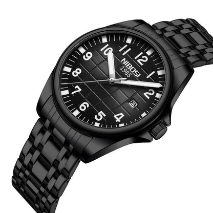 Mr Olevs Horizont men's quartz watch, 41mm case, stainless steel strap — view 10