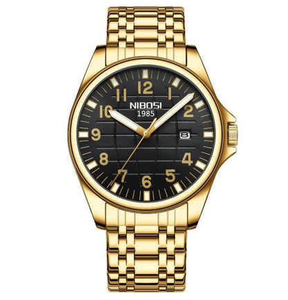 Mr Olevs Horizont men's quartz watch, 41mm case, stainless steel strap — view 4
