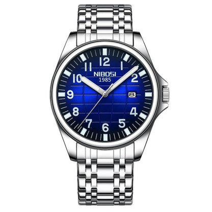 Mr Olevs Horizont men's quartz watch, 41mm case, stainless steel strap — view 11