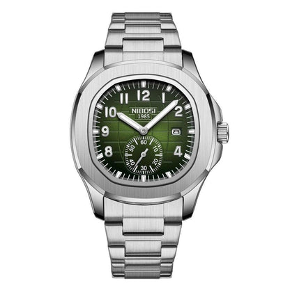 Mr Olevs President men's quartz watch, 42mm case, stainless steel strap — view 6