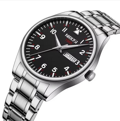 Mr Olevs Syncro men's quartz watch, stainless steel strap — view 2
