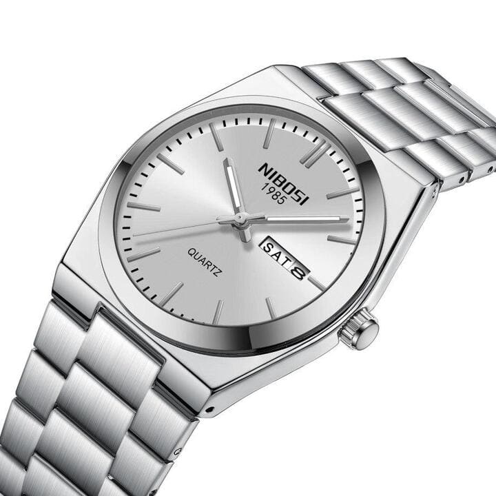 Mr Olevs Ardenne men's quartz watch, 41mm case, stainless steel strap — view 2