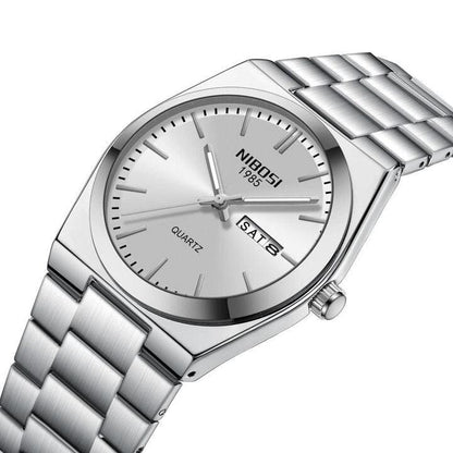 Mr Olevs Ardenne men's quartz watch, 41mm case, stainless steel strap — view 2