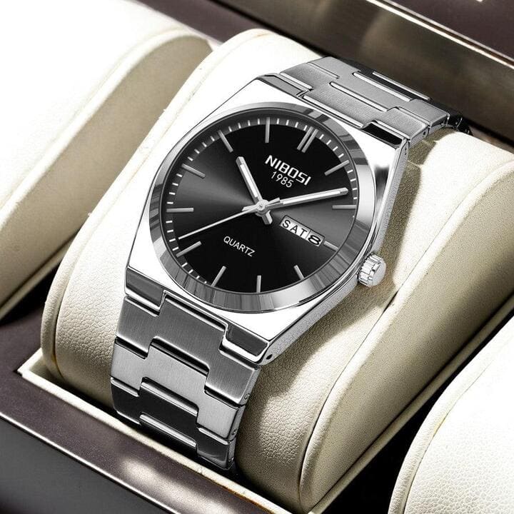 Mr Olevs Ardenne men's quartz watch, 41mm case, stainless steel strap — view 9